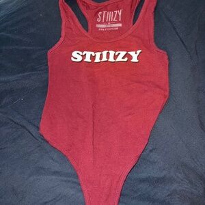 Burgundy Stiiizy Bodysuit